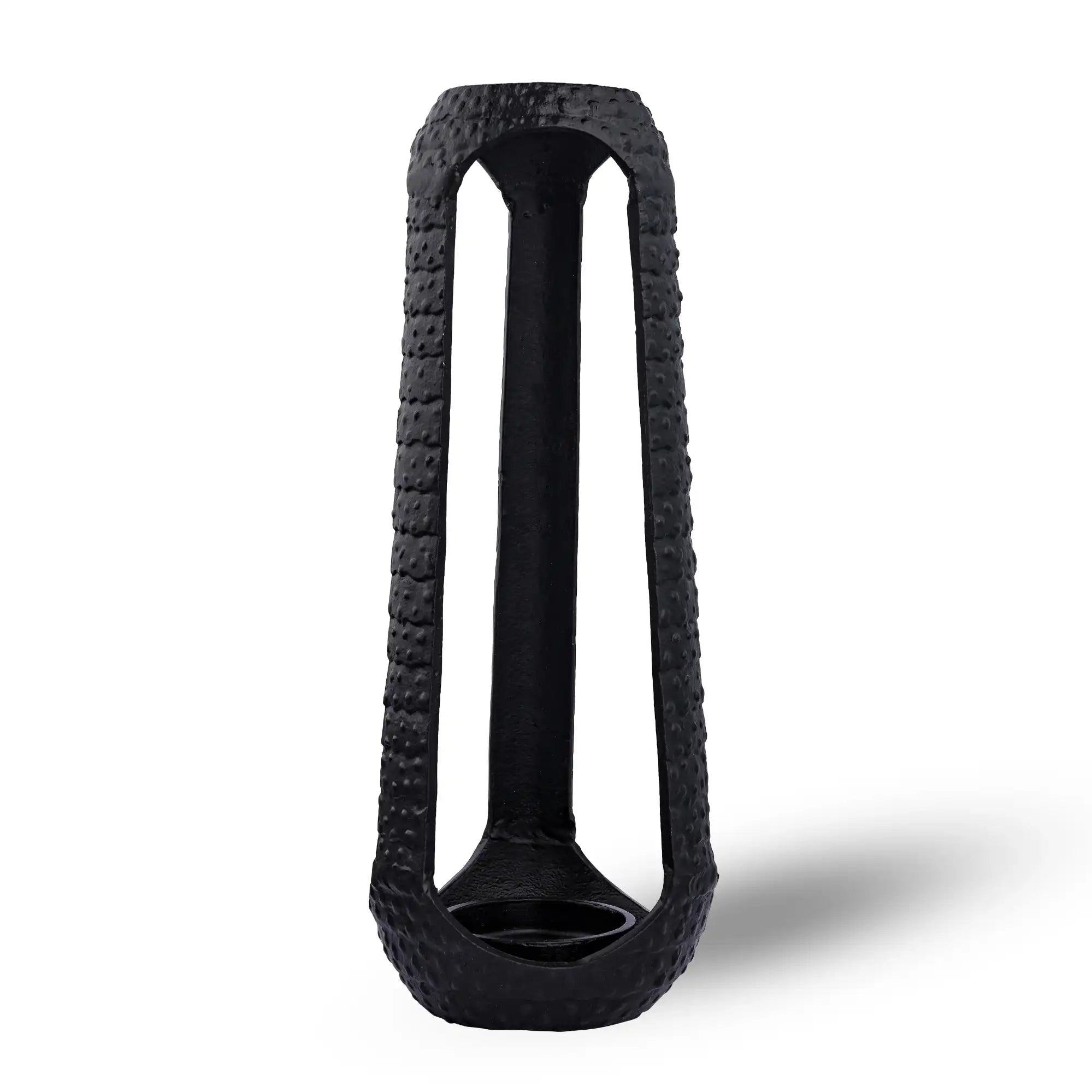 Black Pillar Candle Holder (Large)